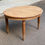 Miniature : Table à manger art déco ronde extensible rénové en bois brut 1950 225cm