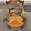 Miniature : Fauteuil de bureau provençal en bois massif et paille