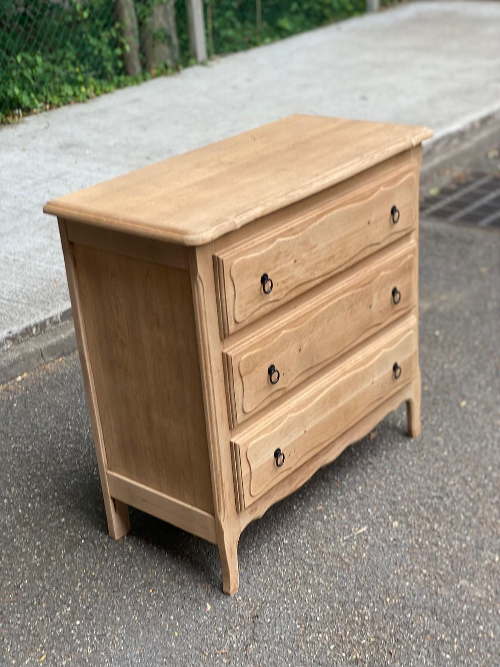 Miniature : Commode vintage Bibus louis XV rénovée en chêne des années 50