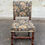 Miniature : Chaise vintage Louis XIII bois massif et tissu
