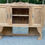 Miniature : Vitrine vaisselier vintage en bois massif art déco 1950