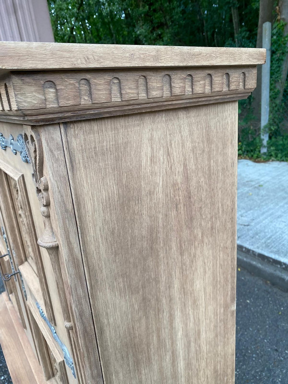 Miniature : Buffet armoire renaissance espagnole rénovée en chêne 1930