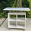 Miniature : Table bar habitat blanche laquée 100cm