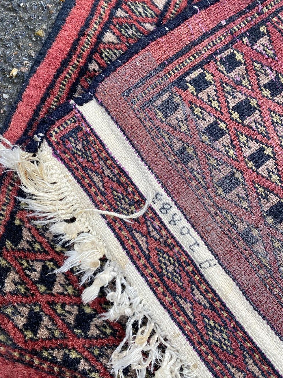 Miniature : Tapis persan turkmène motif dit kejebe 60x170cm