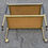 Miniature : Desserte vintage sur roulettes laiton et palissandre