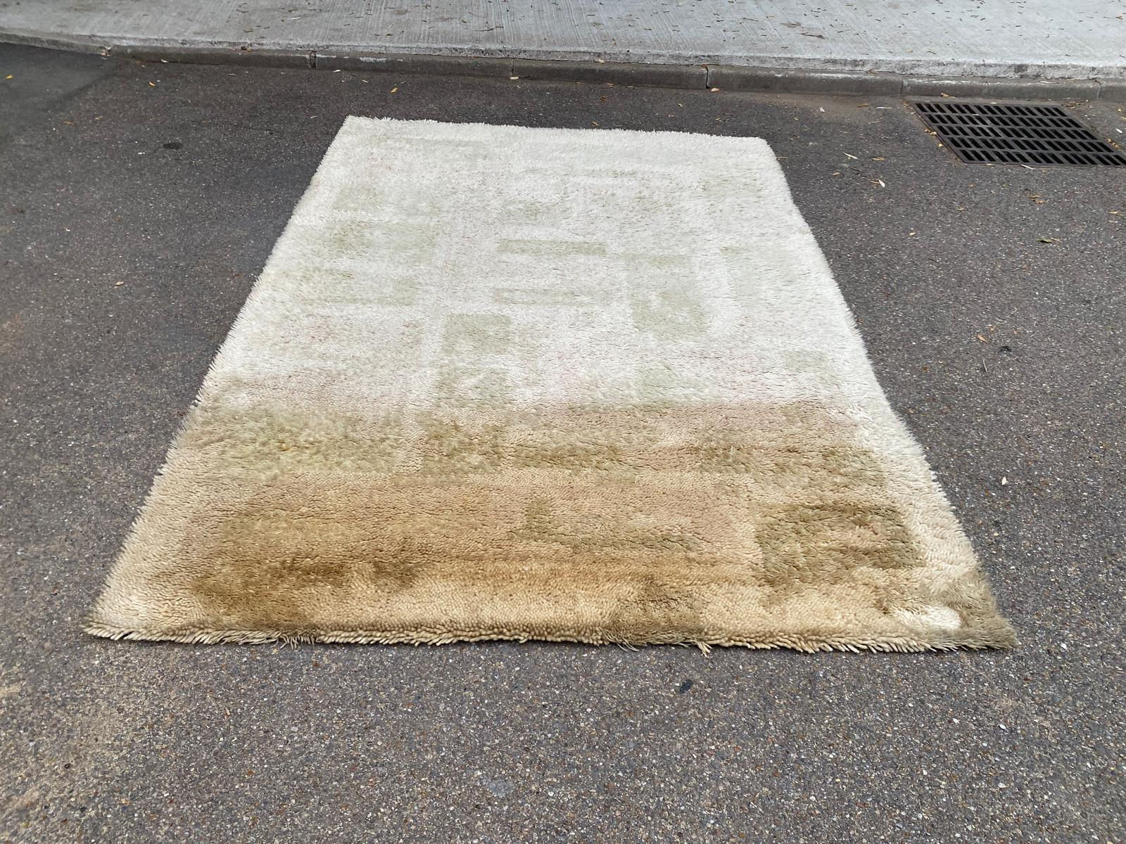 Tapis Mid-Century scandinave EGE BERBER Stratos Danemark (183x275) 1970
