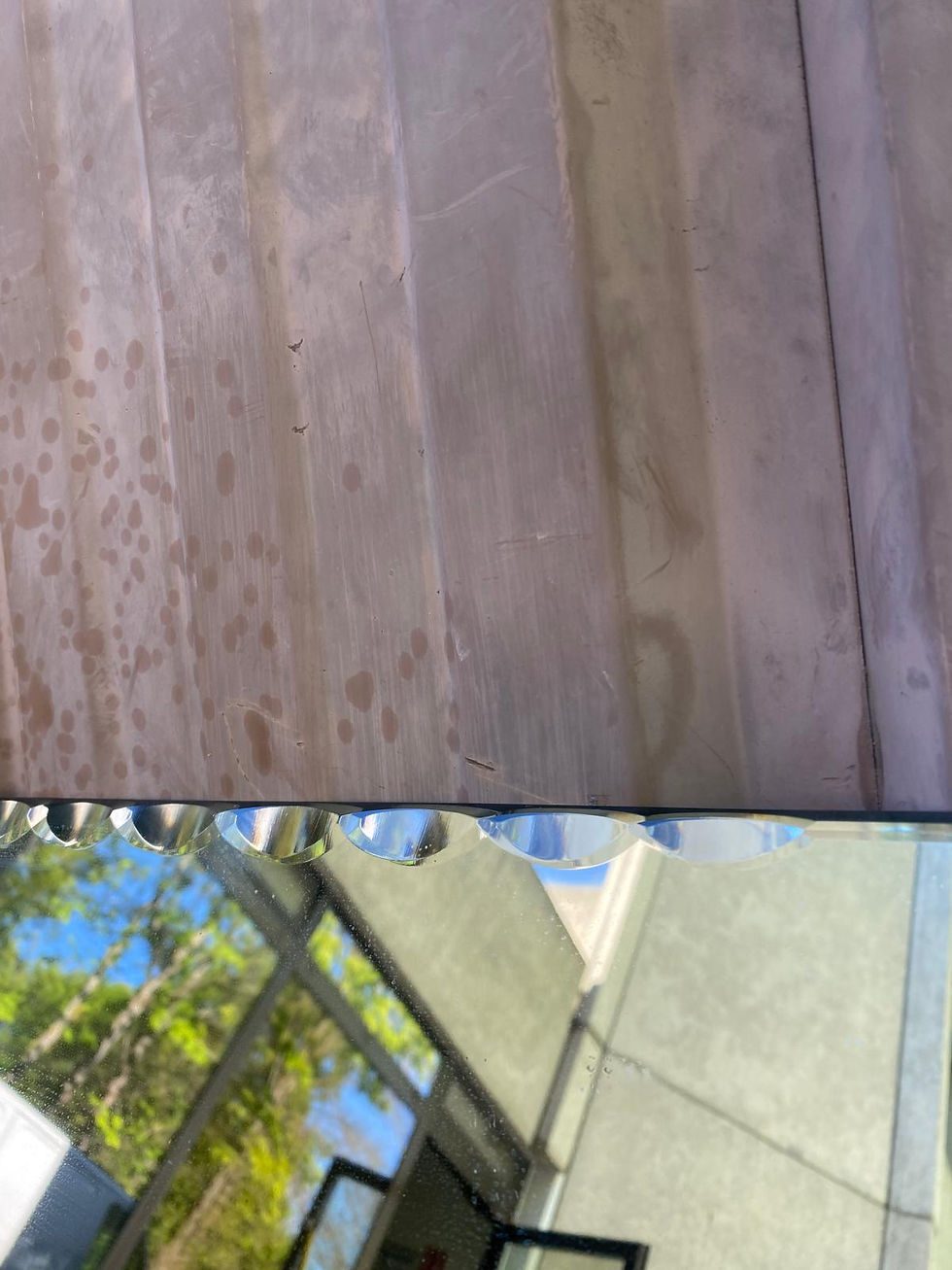 Miniature : Miroir de bistrot brasserie sculpté et biseauté 1980 228x80cm