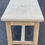 Miniature : Table de ferme rénovée en bois massif chêne et placage 135cm