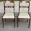 Miniature : 2 chaises en acajou massif et tissu beige style Louis Philippe