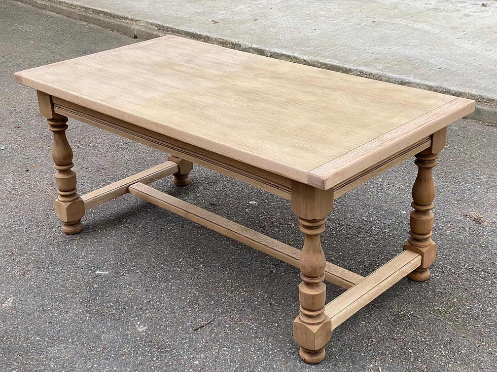 Miniature : Table à manger de ferme extensible rénovée en chêne 20ème 170-250cm