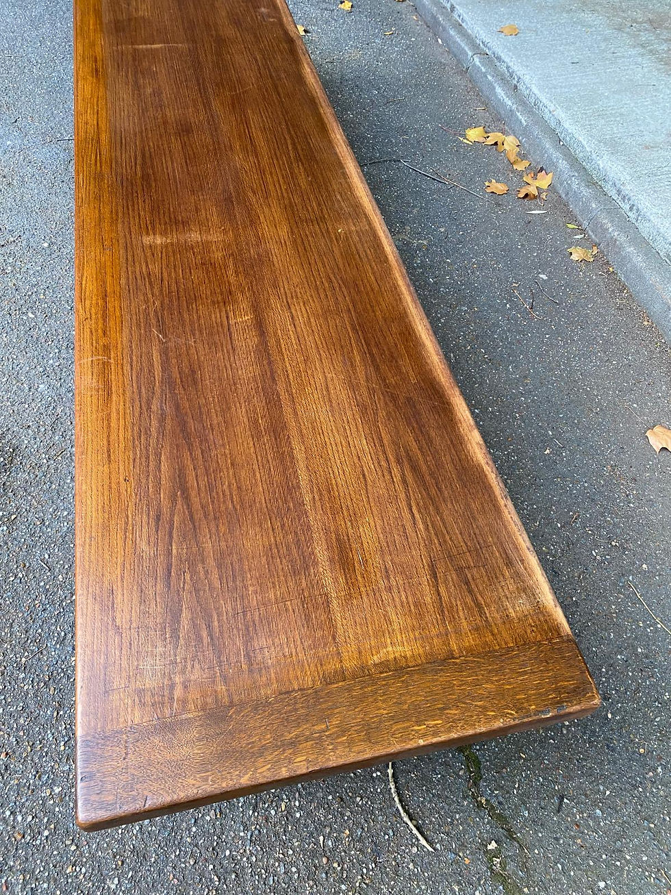 Miniature : Banc de ferme vintage du 19ème en bois massif 250cm