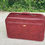 Miniature : Valise bagage cabine vintage cuir rouge bordeaux