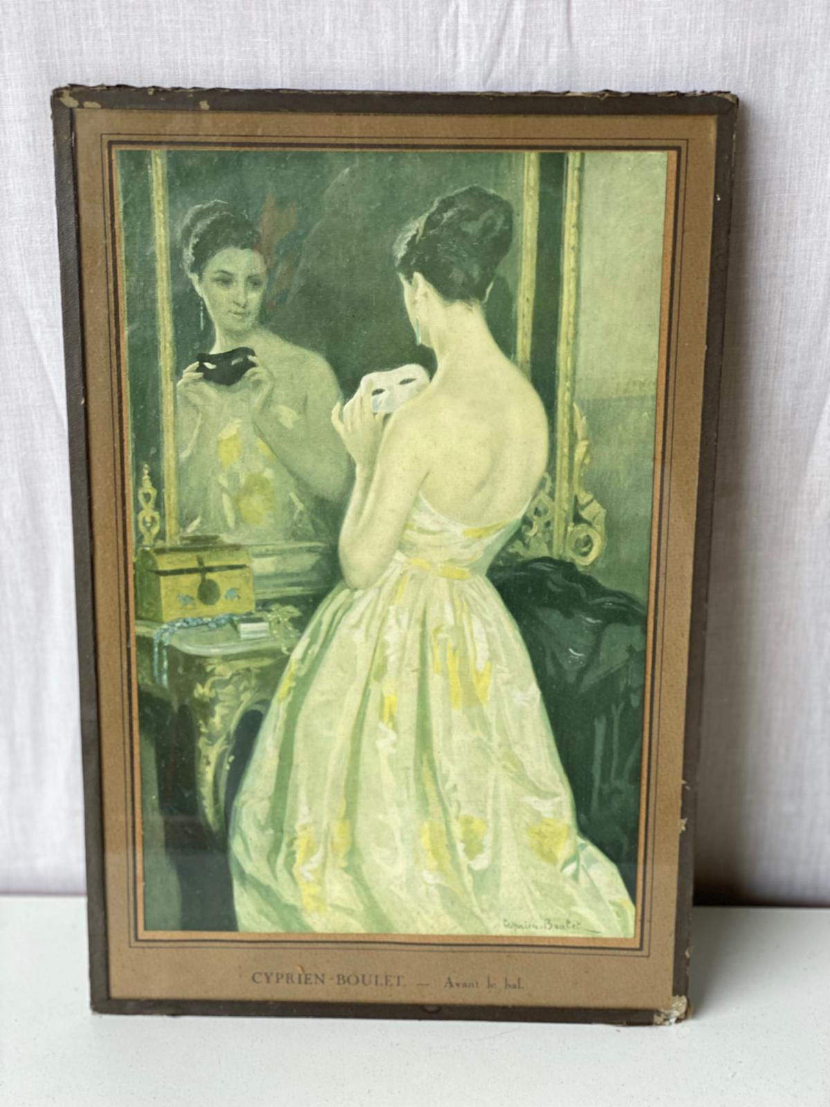 Tableau femme avant le bal