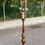 Miniature : Lampadaire art déco en bois massif et laiton doré