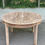 Miniature : Table à manger scandinave ronde extensible rénovée 172cm