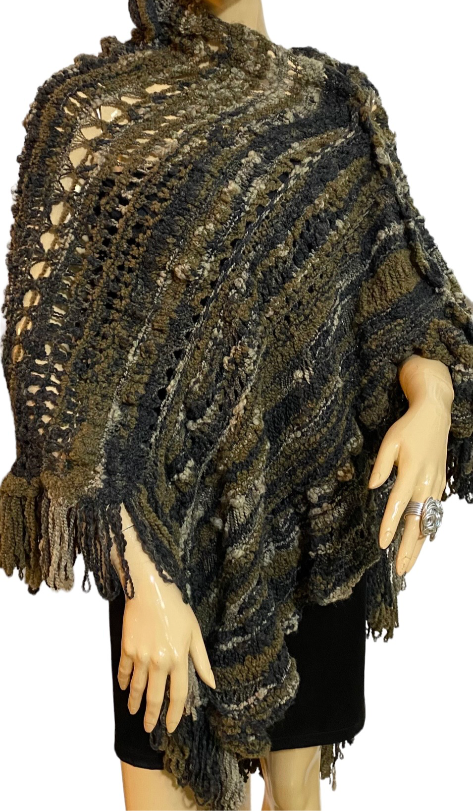 Miniatura: MANTELLA color FANGO sfumata