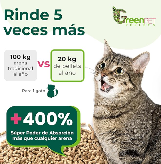 Miniatura: Green Pet Arena para Gatos Presentación 3 Kg.