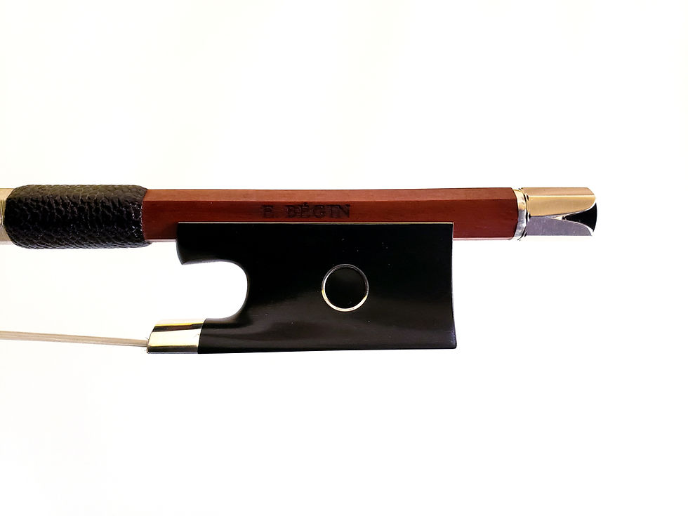 Thumbnail: Emmanuel Bégin Engraved Silver Violin Bow, Lantier, Quebec, Canada 2022