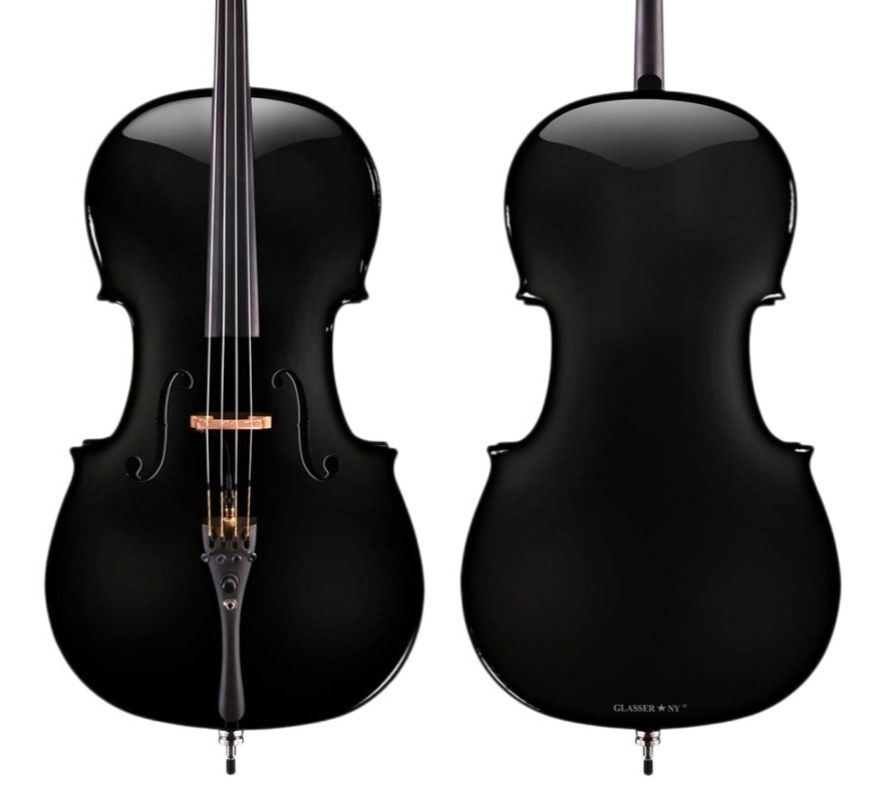 Glasser AEX Customized Carbon Fiber Composite Cello, Acousto-Electric Outfit