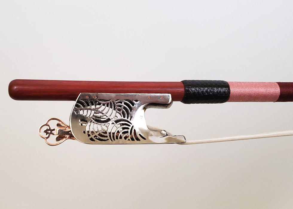 Thumbnail: Tête-Bêche Pernambuco Viola Bow by Gilles Nehr, Bourg-Sur-Gironde, France 2019