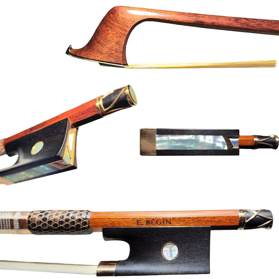 Emmanuel Begin Engraved Gold Violin Bow, Val David, Canada 2025