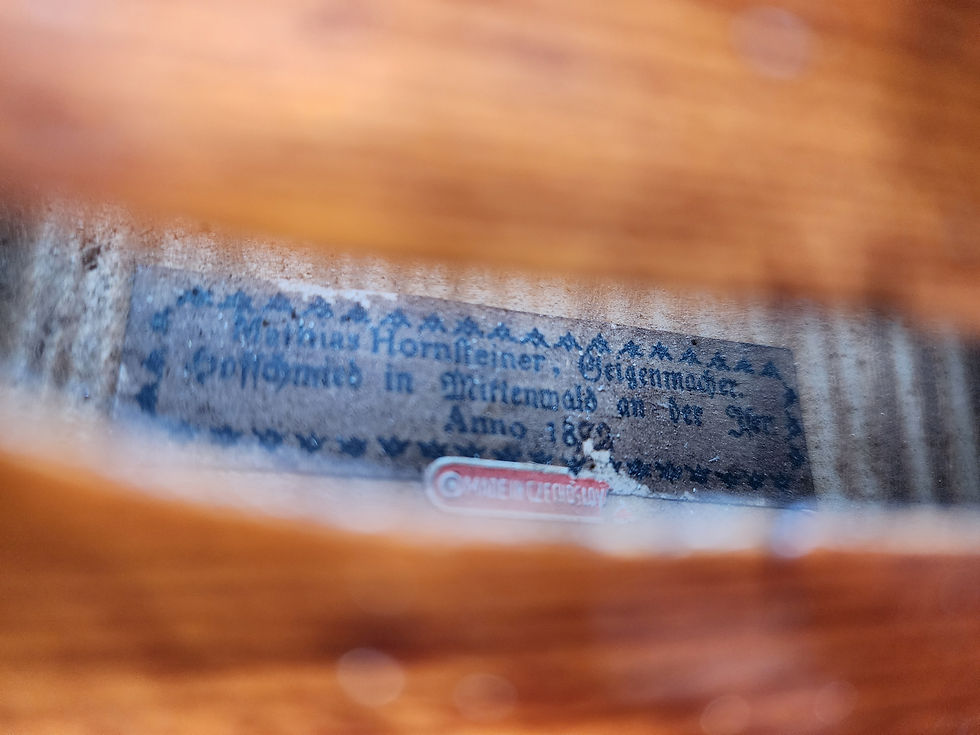 Thumbnail: Czech/German Matthias Hornsteiner Violin, circa 1872