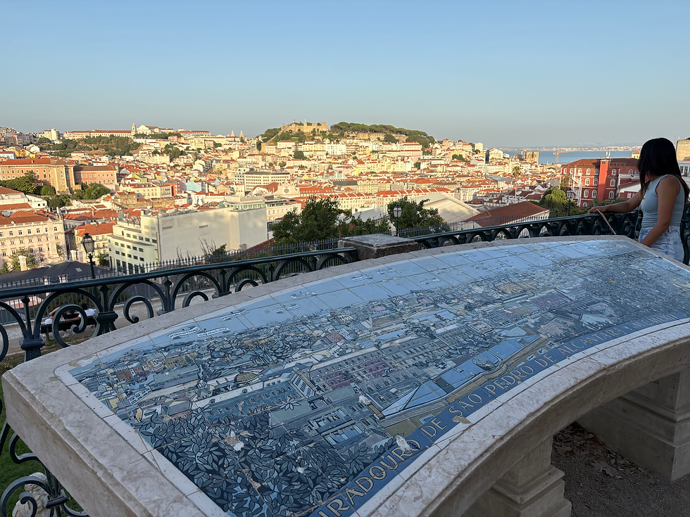 Miradouro de São Pedro de Alcântara, Lisbon, Portugal.