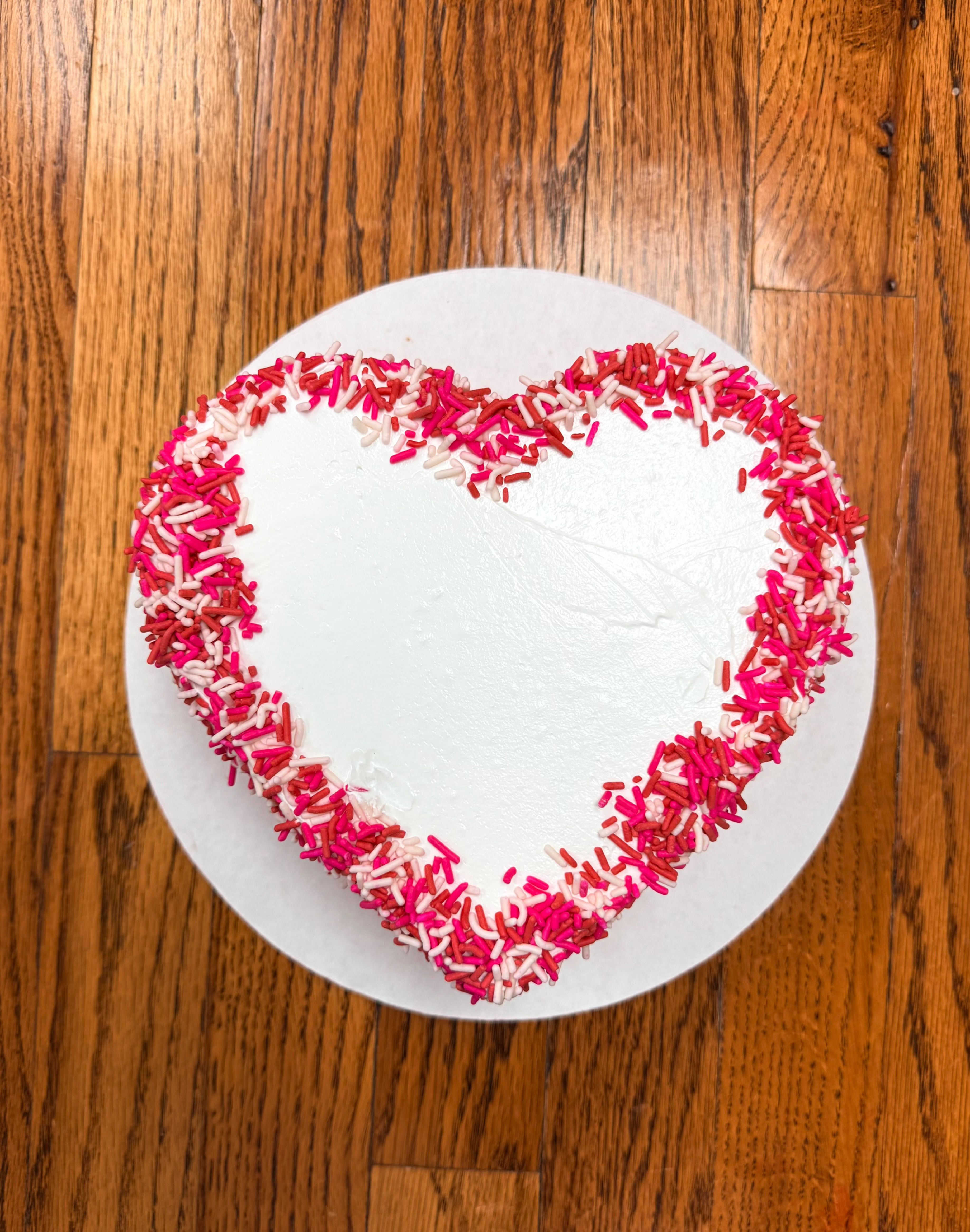 Ice Cream Heart Cake 7"X7"/4" Deep