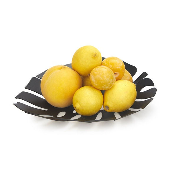 Miniatura: CESTO FRUTTA "FOGLIA NERO"