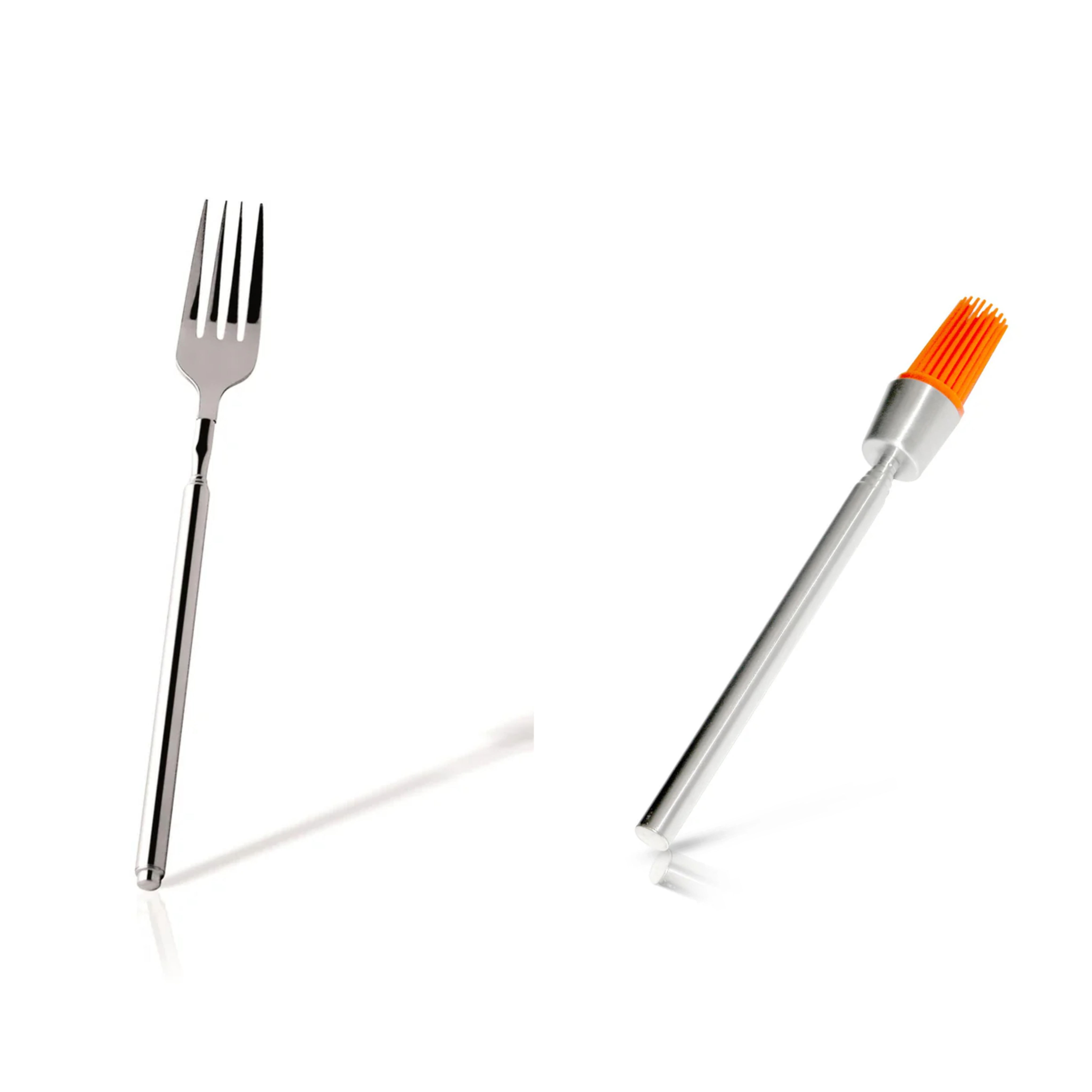 FORCHETTA E PENNELLO "GRILL TELESCOPICI"