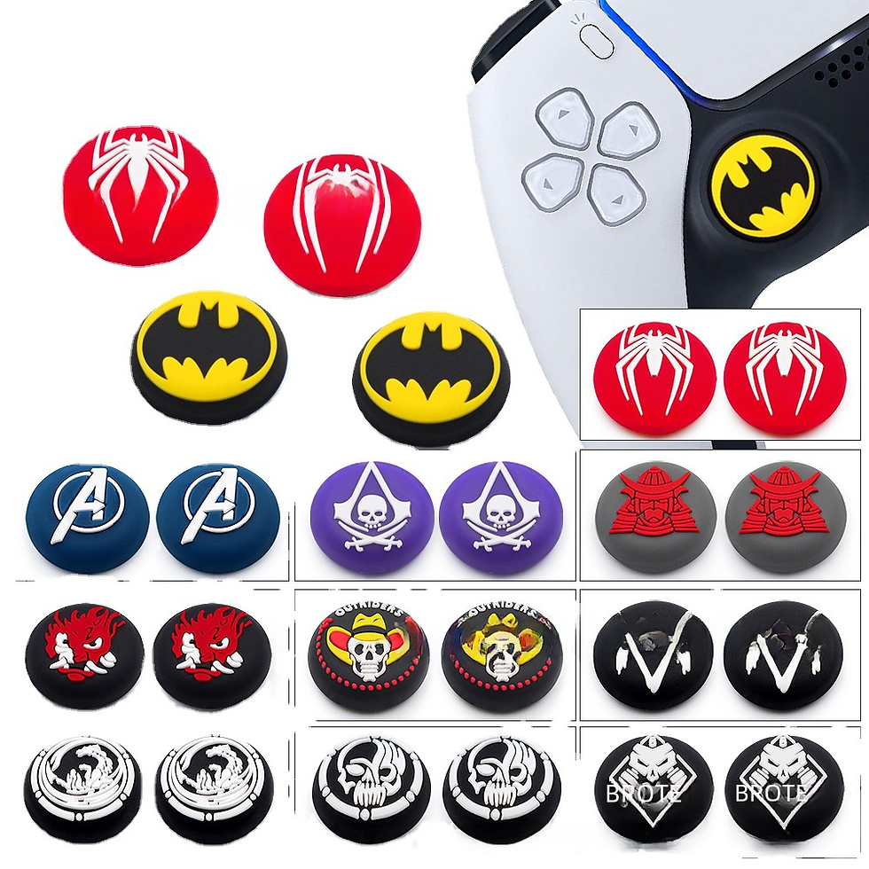 Thumbnail: Silicone Joystick Caps for PS4, PS5, and Xbox Controllers