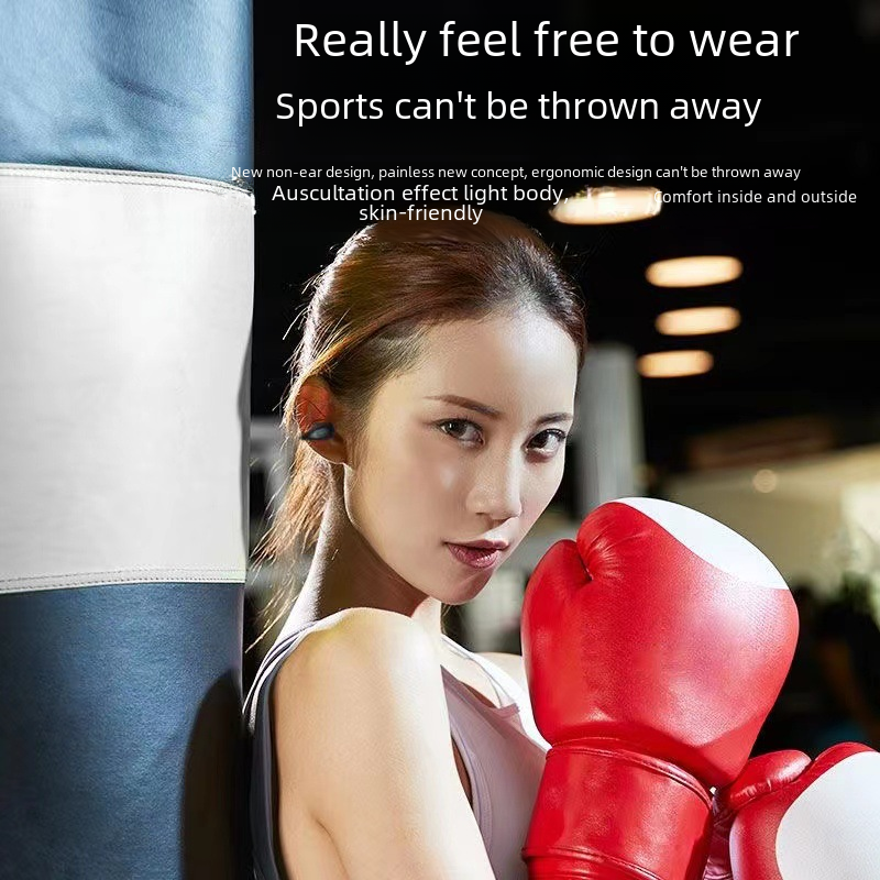Thumbnail: New TWS Bone Conduction Bluetooth Earbuds with Display