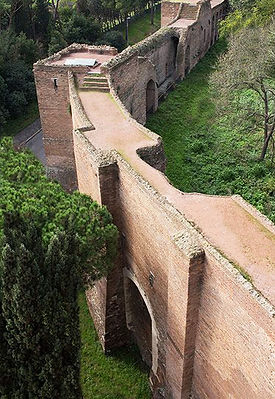 The city wall, Rome