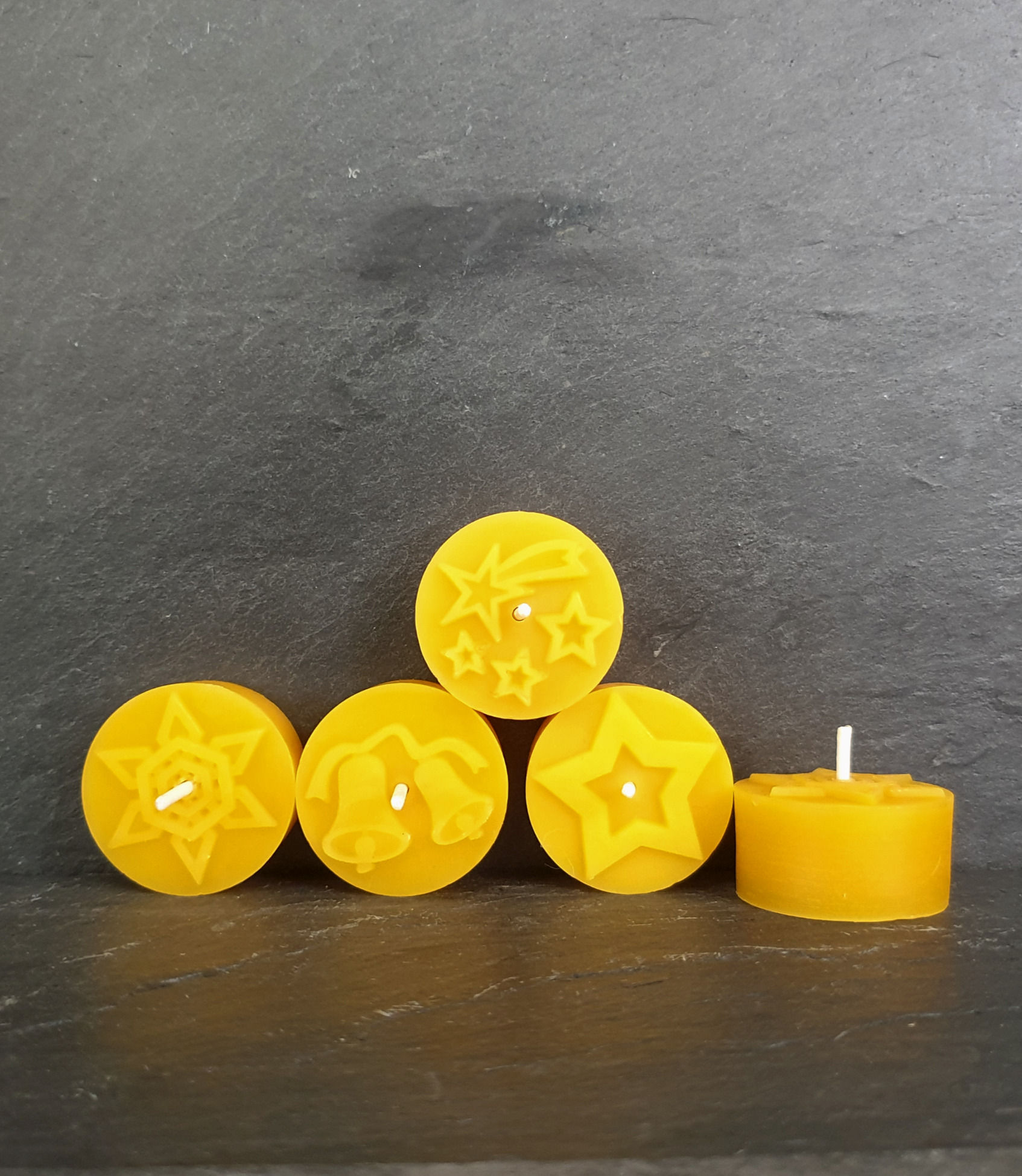 Teelicht, Weihnachtsmotive