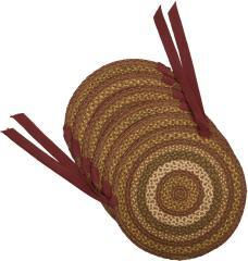 Thumbnail: Tea Cabin Jute Chair Pad 15 inch Diameter Set of 6