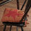 Thumbnail: Burgundy Star Chair Pad