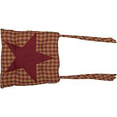Burgundy Star Chair Pad