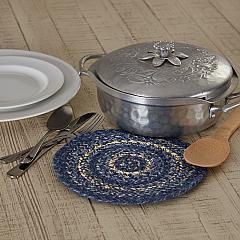Thumbnail: Great Falls Blue Jute Trivet 8