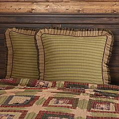Thumbnail: Tea Cabin Euro Sham Fabric Ruffled 26x26