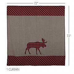 Thumbnail: Cumberland Moose Applique Shower Curtain 72x72