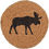 Thumbnail: Cumberland Stenciled Moose Jute Coaster Set of 6