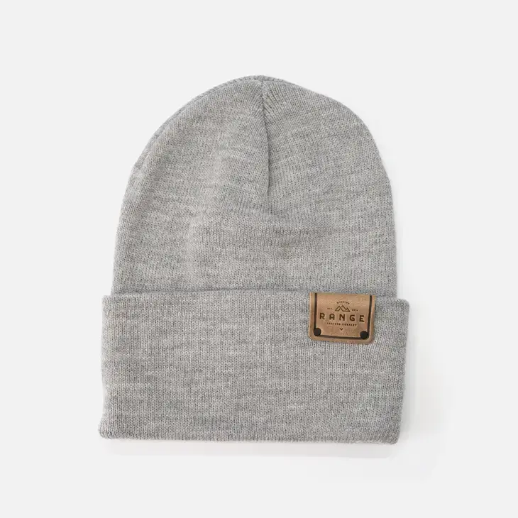 Thumbnail: Range Leather Knit Beanie