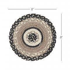 Thumbnail: Sawyer Mill Charcoal Creme Jute Trivet 8