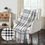 Thumbnail: Black Plaid Woven Throw 60x50