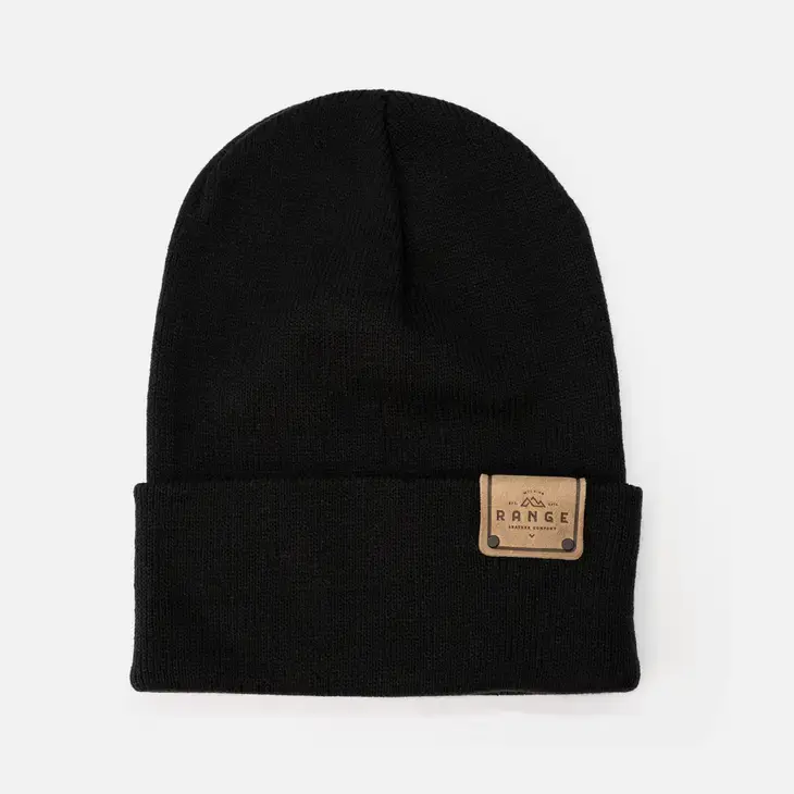 Thumbnail: Range Leather Knit Beanie