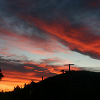 Sunset in Featherston