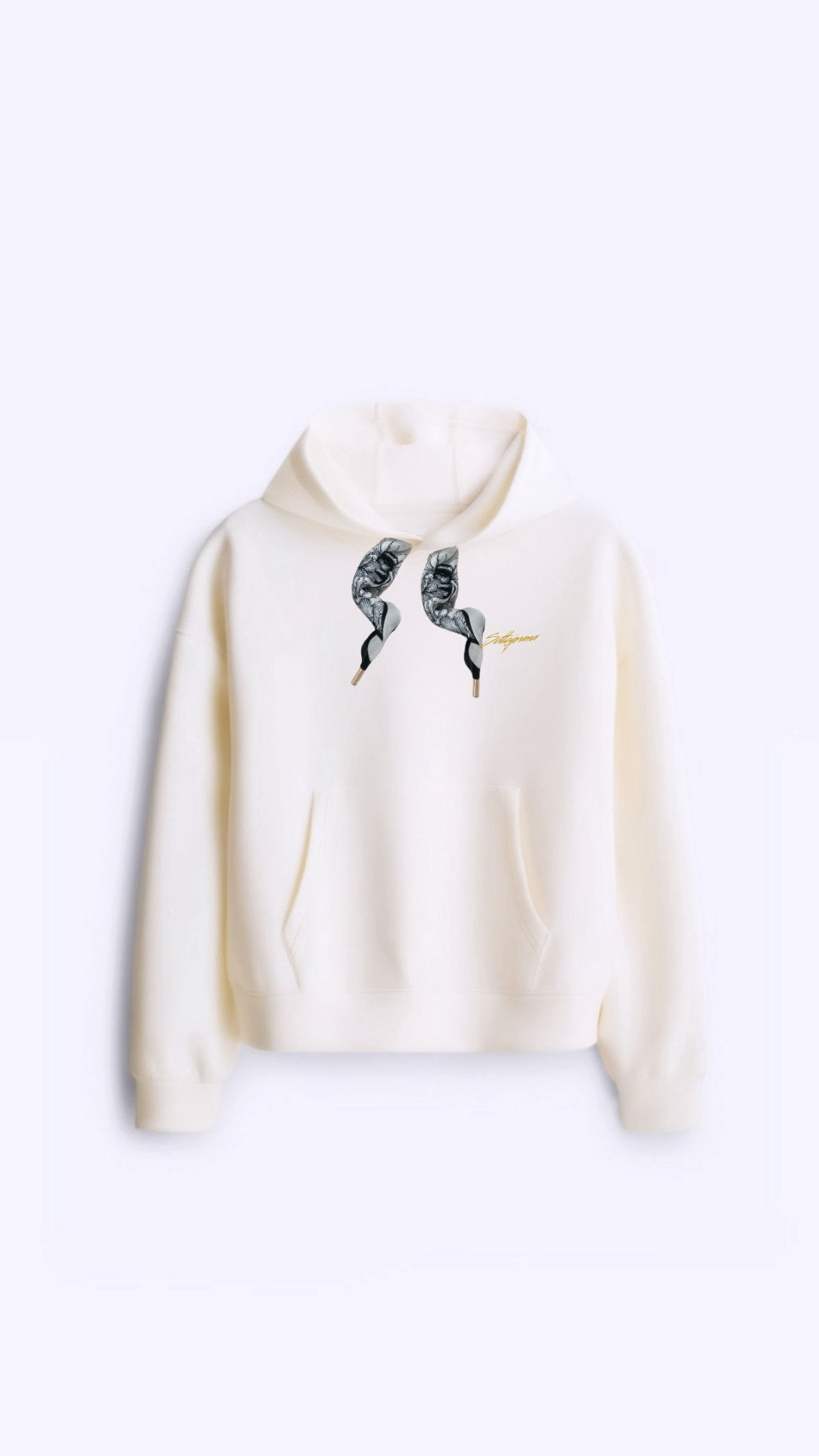 Hoodie x Satin White 