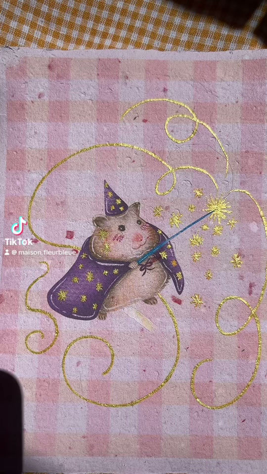 Thumbnail: Perry le magicien   - Illustration en papier fait main 