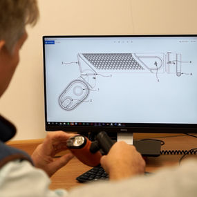 Two designers with a moodboard