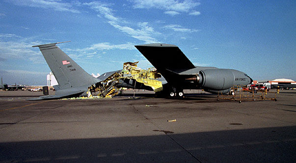 KC-135 at Tinker AFB after an overpressurisation accident.